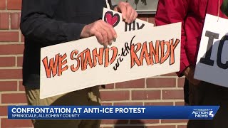 Springdale protest shows support for Allegheny County men detained by ICE