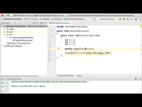 07   Introduction to Decision Structures -Operators and Expressions