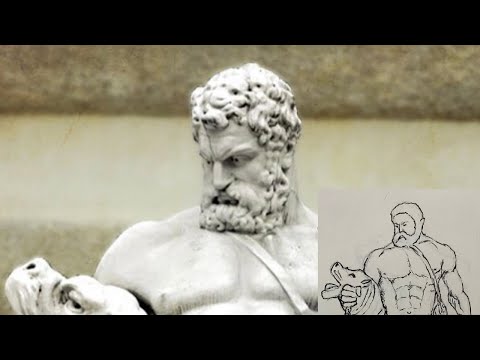 How To Draw Hercules Wrestling Cerberus/Heracles Pencil
