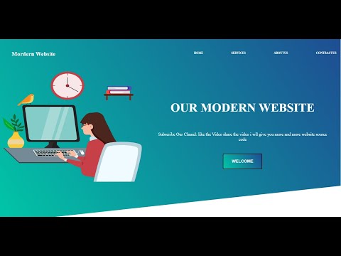 Create A Responsive Modern Website using Html & CSS Only | Free Source Code | Zero Cyber