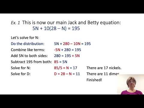Saxon Algebra 1 Lesson 83 Coin Problems