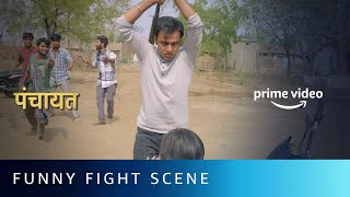Say No To Gunda Gardi with Jeetu Bhaiya! | Funny Fight Scene | Panchayat | Amazon Prime Video