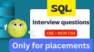 SQL interview questions for freshers | Only for placements 2023 | DBMS and SQL interview questions