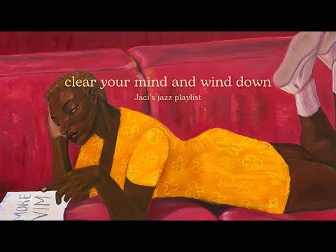 Chill jazz playlist, art display