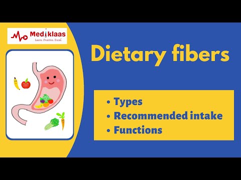 Dietary fibers- Boost Your Health and Well-being! I Biochemistry I Mediklaas