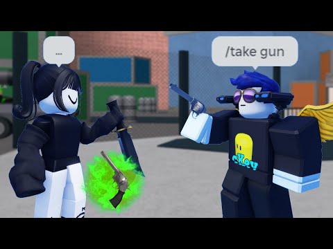 Trolling Noob Camper with Admin Powers.. (Murder Mystery 2)