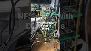 @raspberrypi 5 #cluster using @pimoroni boards for SSDs. 40 GB memory, 20 cores+ 10TB storage