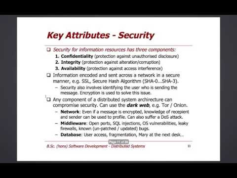 Key Attributes of Distributed Systems