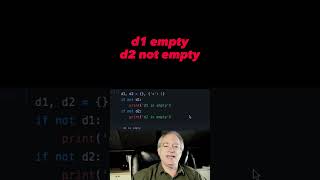 Test for empty Python dictionary 🐍 #python #shorts #pythondictionary