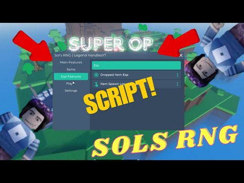 SOLS RNG Script PASTEBIN hack auto roll inf items super OP fast roll