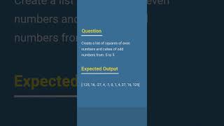 Python Interview Questions  List Comprehension Video 12:#tjpython #python #tutorjoes