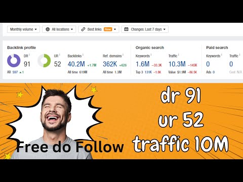 Free DR 91 Do follow Backlink | Hight Authority Free Backlink website | Do Follow backlinks | Part 1