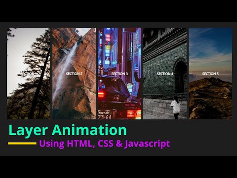 Create Layer Animation Using HTML, CSS & JavaScript | JavaScript Project for Beginners