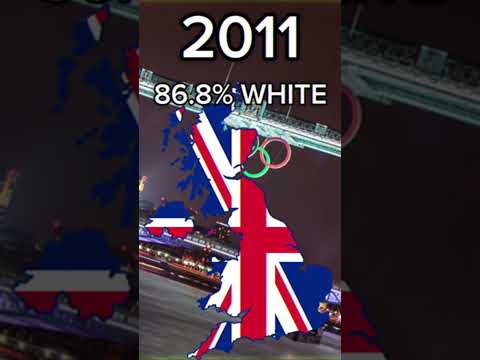 United Kingdom White Population #uk #mapping #geography #europe #demographics #fypシ #history