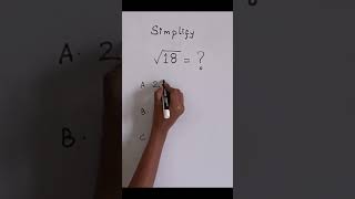 Simplify square root 18