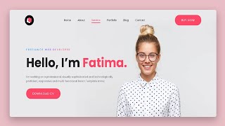 How To Create Personal Portfolio Website Just Using Html & CSS