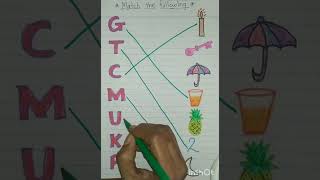 Alphabet match with pictures#english #alphabets #learnandgrow#nursery#shorts #ytshorts #viralshorts