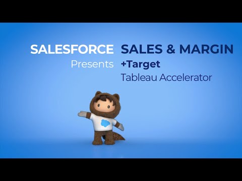 Tableau Accelerator: "Sales & Margin + Target"