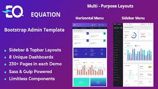 Equation - Responsive Admin Dashboard Template | Themeforest Website Templates and Themes
