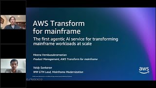 Introducing AWS Transform: Accelerate Mainframe modernization with agentic AI | AWS Events