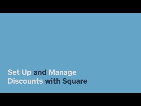 Set Up and Manage Discounts with Square