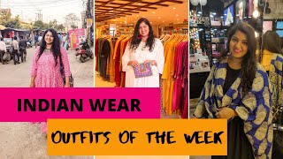 Everyday Indian Outfits For College/ Office | Weekly Vlog | Priyanka Boppana