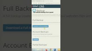 Full website backup from cpanel