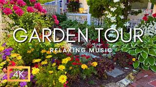 Beautiful Summer Garden Tour & Peaceful Music on Mackinac Island | Flower Garden Design 2025