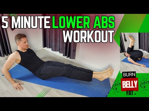5 Minute Lower ABS Workout To Burn Belly Fat