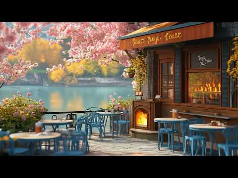 Springtime Jazz 🌷 Uplifting Smooth Jazz with Outdoor Café Sounds for Focus & Relaxation