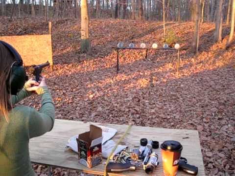 young girl shooting
