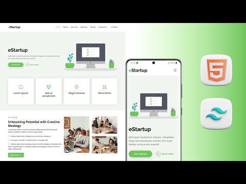 [Tailwind Project] eStartup | Responsive Design | Pen Programmer