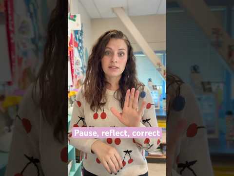 Pause, Reflect, Correct: My Go-To Classroom Management Strategy 🧠✨