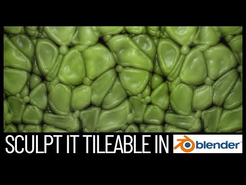 Sculpting a Tileable Displacement Map in Blender