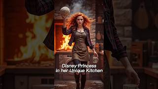 Disney Princess in her Unique Kitchen #aiedits #aifusion #midjourney #aiart #shorts #short