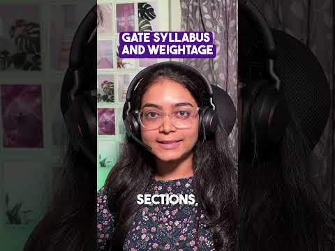 GATE Syllabus and Section Wise Weightage #gate2025 #gateexam #gateexampreparation #gatesyllabus