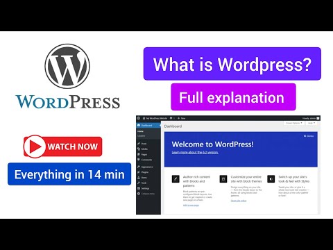 what is Wordpress? Wordpress tutorial, full explanation.