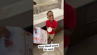 Dad and son does nose bleed prank on mom #shorts
