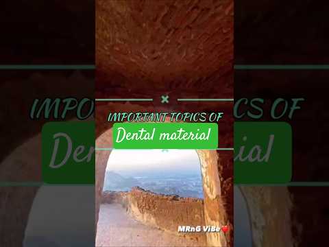 Important topics of dental material#question#exampreparation#exam#bds#dentist#doctor#shortsfeed