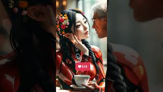 Love in the Future: Robot Woman's Heartfelt Reaction to a Gentle Touch,Do You Think AI Can Feel Love