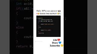 Can YOU Solve This Tricky Code Output Quiz💻✨🚀 #cplusplusprogramming
