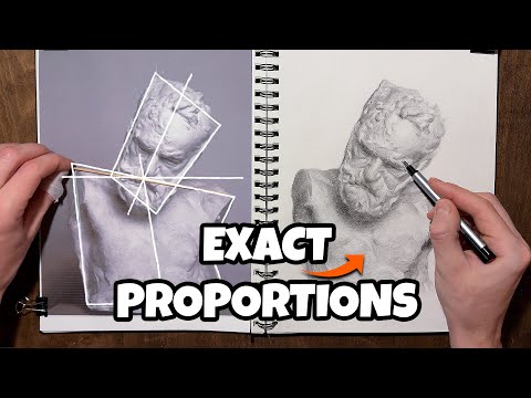 Learn the OLD MASTERS Way to Draw Accurate Proportions in Minutes! ✏️