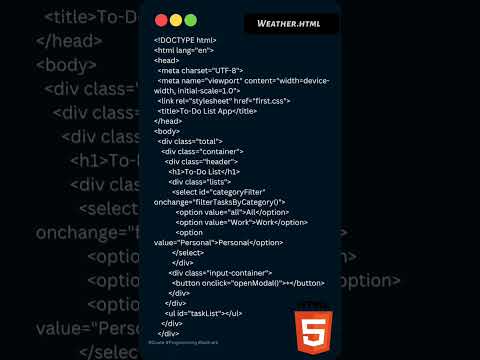 How to create a Weather app using html css js#webproject #miniproject #html #css #htmlcss #new #js
