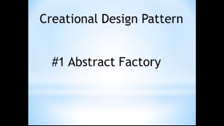 Abstract Factory design pattern