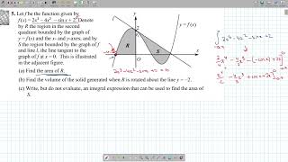 G12S How to use a graphical to solve Areas in AP Calculus (ACE S6.1 Q5)