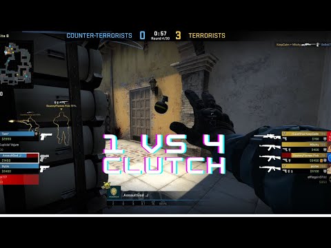 1 VS 4 - Inferno CSGO Clutch