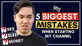 My 5 BIGGEST MISTAKES when starting my channel!