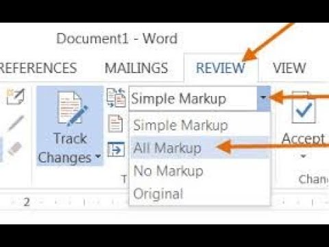 How To Remove Mark Up in MS Word