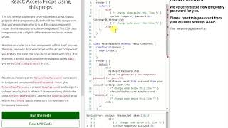 REACT: Access Props Using this props (19)