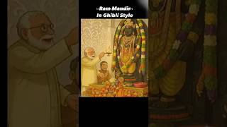 Ram mandir in studio ghibli style #anime #ghibli #ghibliviral #viralvideo